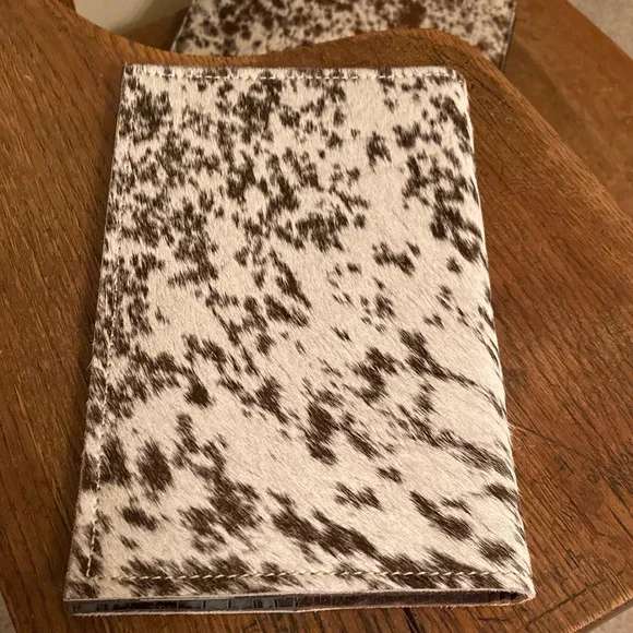 Hair on Hide (HOH)/Leather Binder & Merrick's HOH/Leather Address Book Bundle - Picture 12 of 15